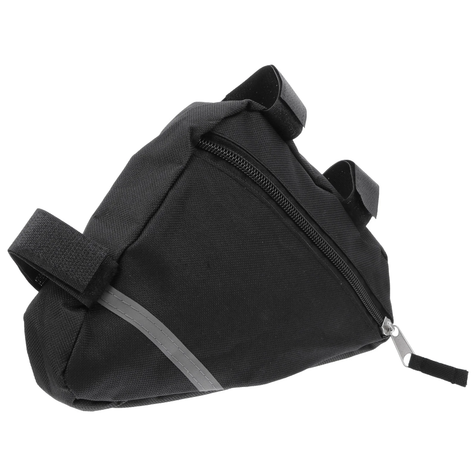 

Bike Frame Bag Large Storage Smooth Zipper Adjustable Hook Loop Long Strap Cut Fit Mountain Road Bikes Cycling Pouch