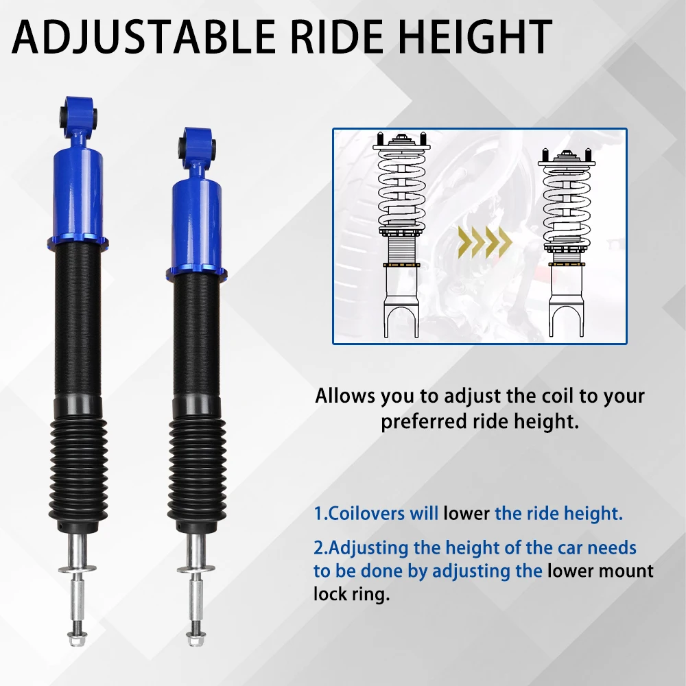 Kit de suspensión Coilovers de altura ajustable, puntales, amortiguador de resorte helicoidal, Kit de descenso para Honda Civic EGR-1101 2006-2011