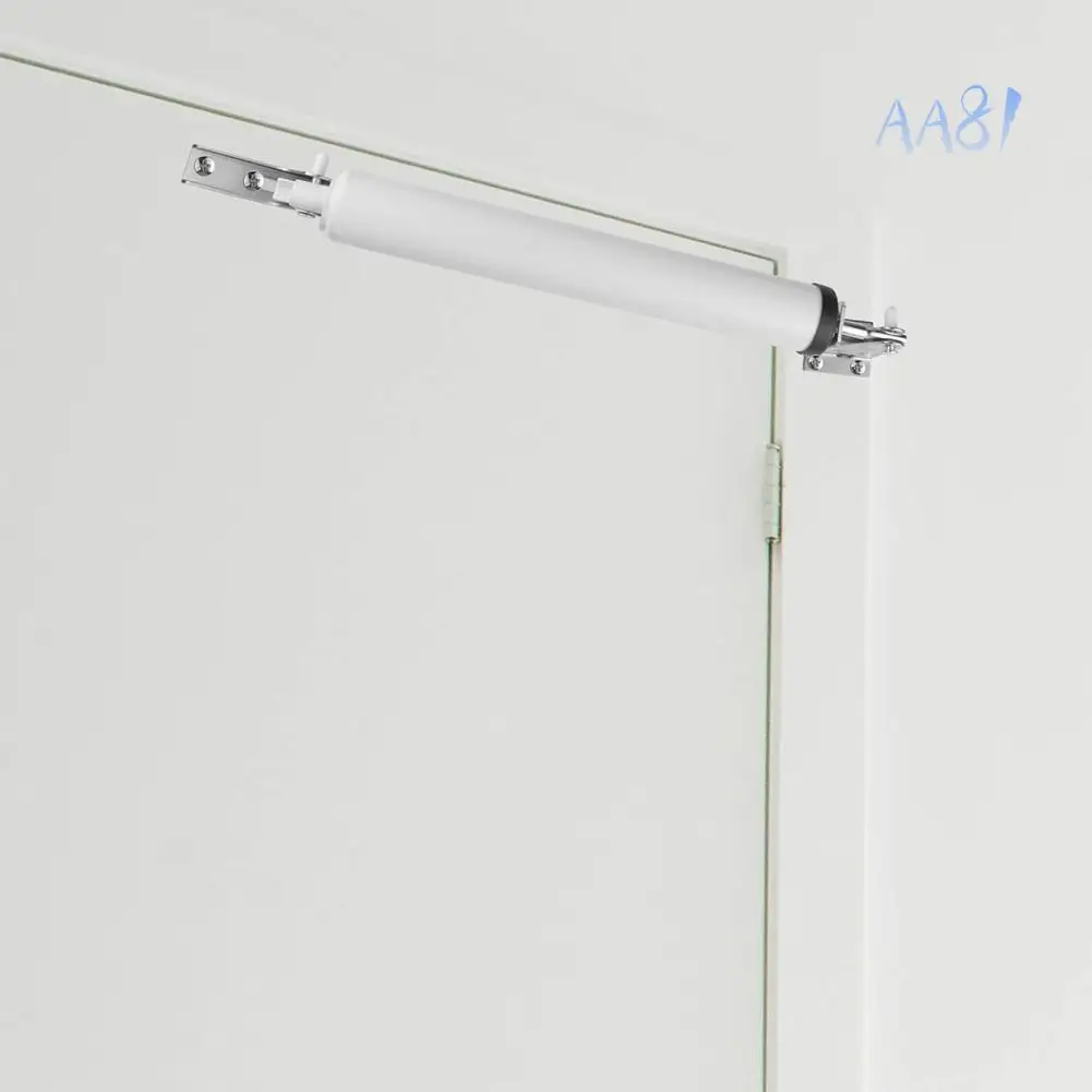 

AA81-Pneumatic Screen And Storm Door Closer With Push Button Latch Set For Enhanced Door Security B