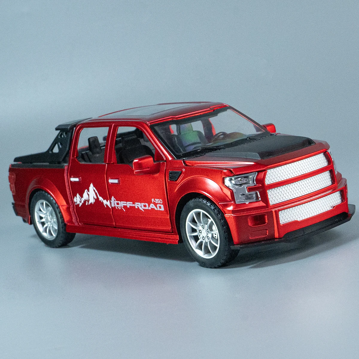 

1:22 Ford F350 Raptor, литая под давлением модель автомобиля из сплава, Коллекционная игрушечная машина для детей 14+ лет