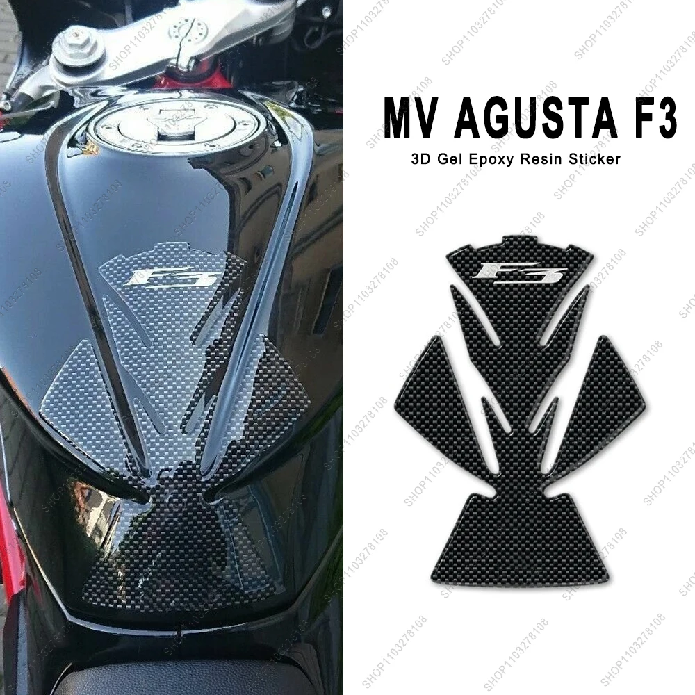 

Motorcycle Accessories Fuel Tank Pad Protector Covers Waterproof 3D Resin Stickers Kit for MOTO MV AGUSTA F3