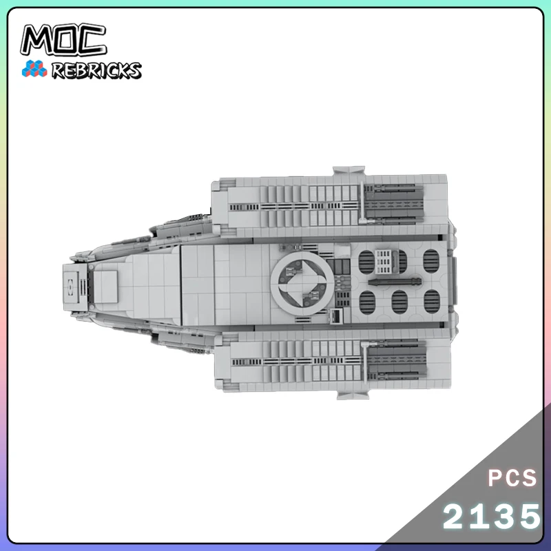 Famous Star Movie Series MOC-190277 Delta-class DX-9 Transport Ship Space Model Building Blocks DIY Bricks Toys Kid XMAS Gifts