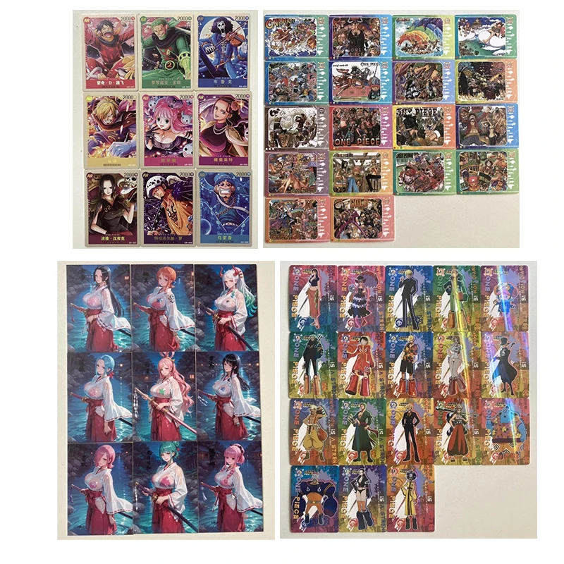 

Japanese Anime ONE PIECE Card Set HR SSR AR MR Puzzle Characters Nefertari D. Vivi Boa Hancock Yamato Kalifa Collectible Cards