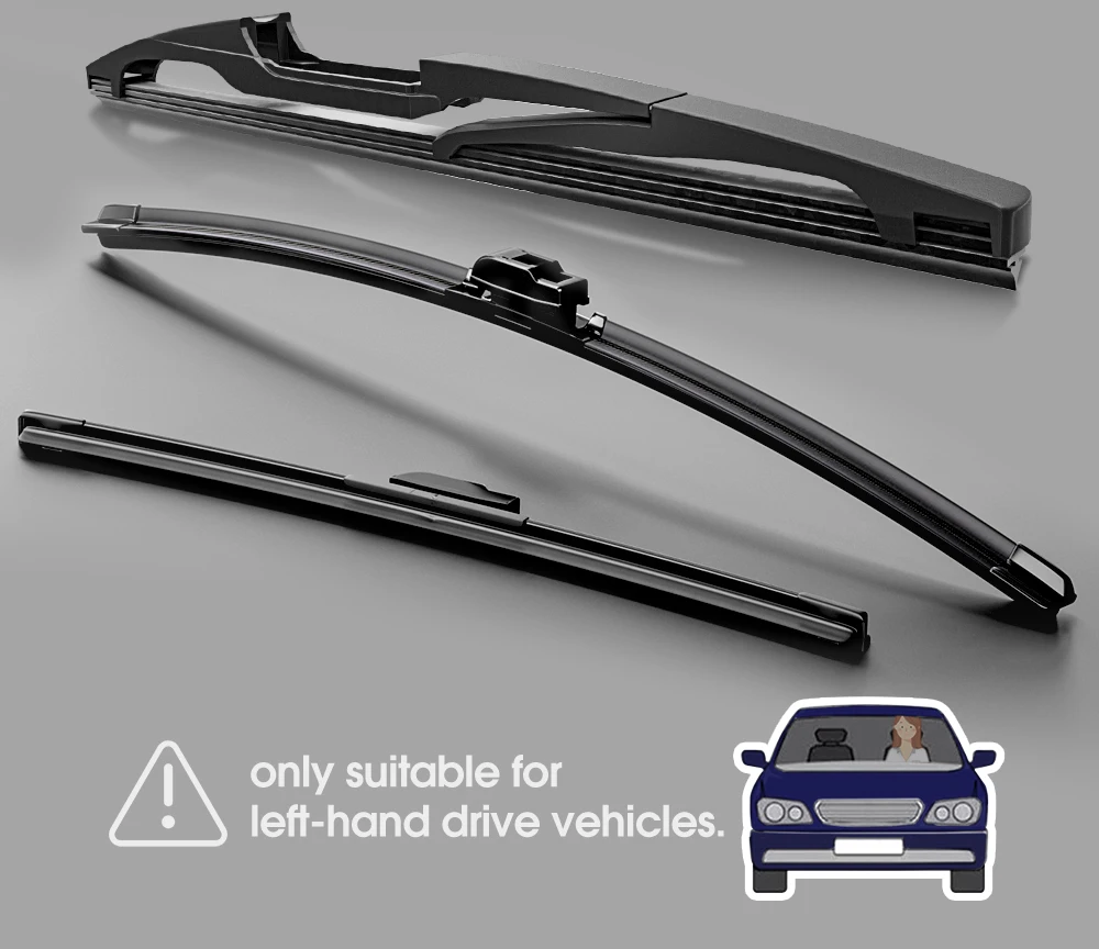 1 satz Vorne und Hinten Scheibenwischerblätter Scheibenwischer Für Renault Twingo 1 1993-2007 2000 2001 2002 2003 2004 Zubehör – Detail 3