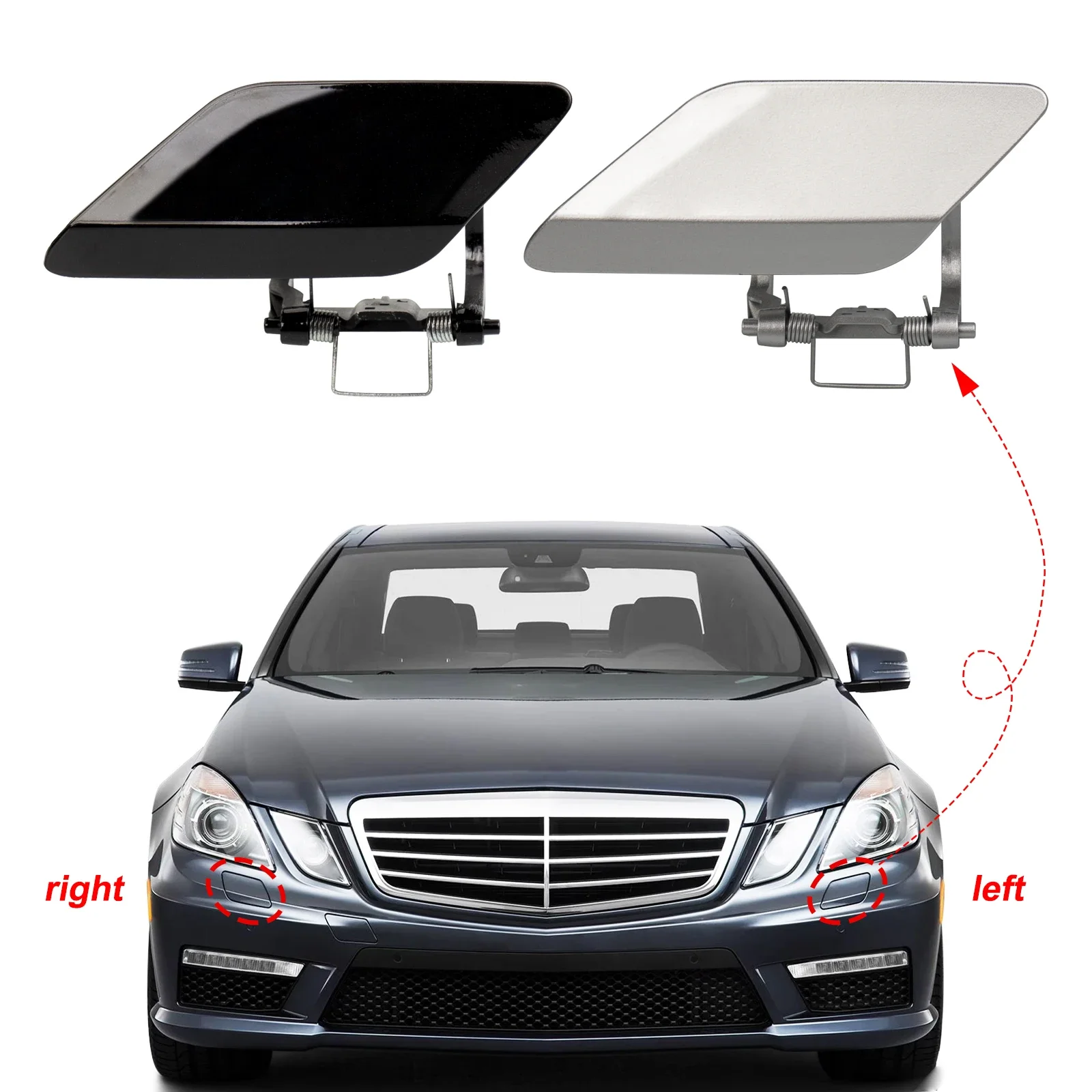 

Pop Front Bumper Headlight Washer Cover For Mercedes Benz E Class W212 Accessories E300 E350 E400 E550 2008-2013 2128600108