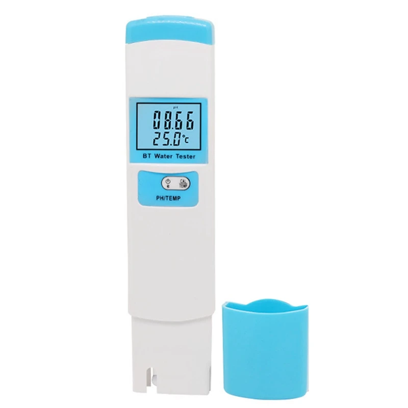 Water Quality Analyzer, PH Meter Digital 2In1 PH/Temp Meter PH Tester High Accuracy Water Quality Tester
