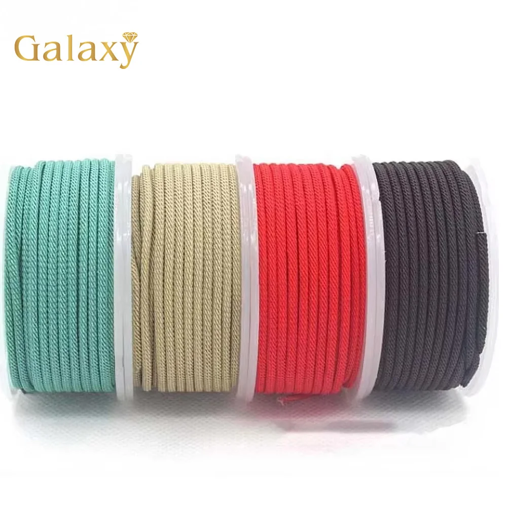 High Quality 2mm 2.5mm 3mm Nylon Thread Cord String for DIY Tassels Making Braided Bracelet Necklace Handmade Craft Accessories