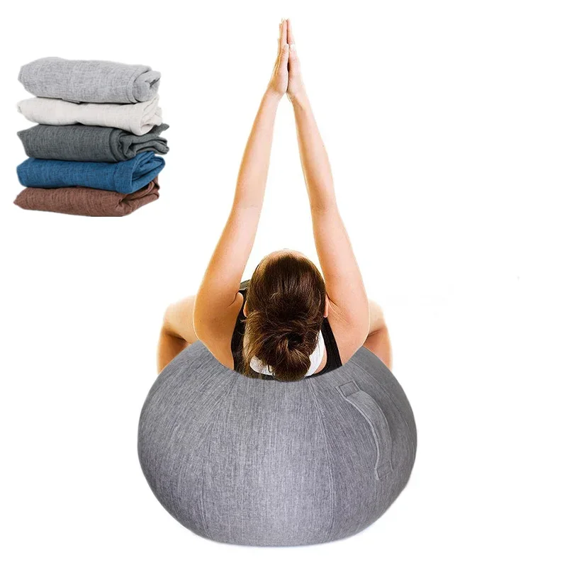 Sports Yoga Ball Cover Pilates Fitness Gym Balance Fit ball Dust protection cover Massage Training Workout Exercise Ball Cover