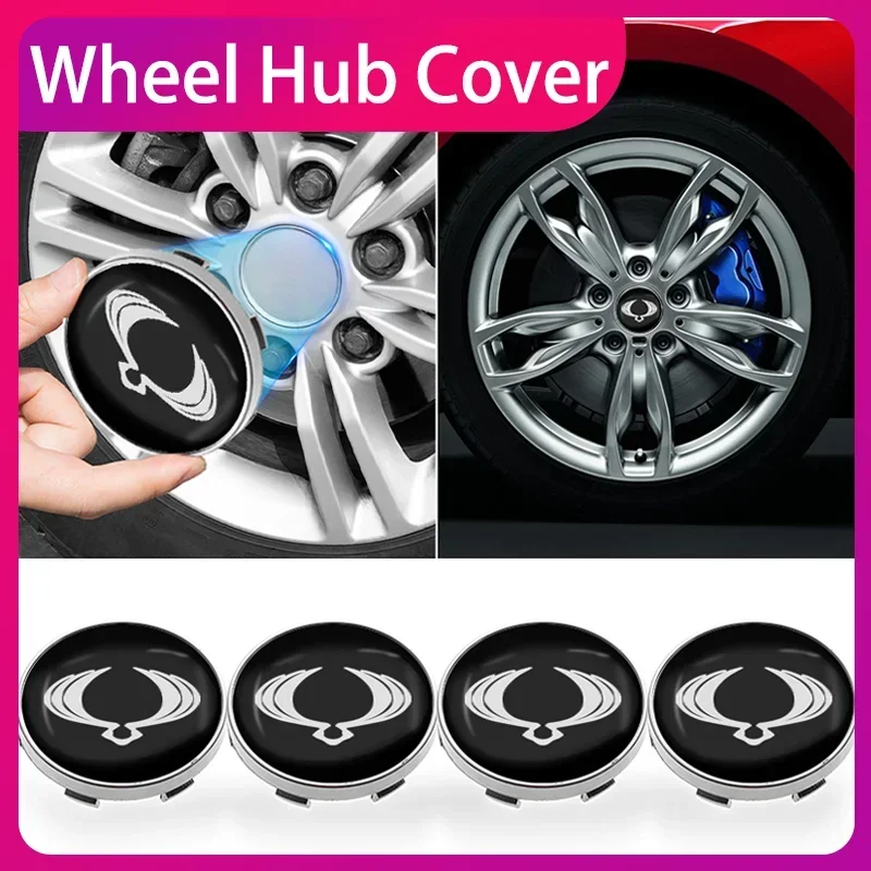 

Car Wheel Center Hub Cap Rim Cover Emblem Stickers Exterior Decoration For SsangYong Actyon Kyron Korando Rexton Accessories