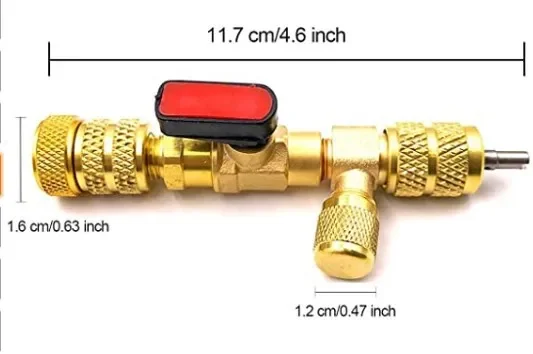 R12R22R410A valve core loading and unloading tool quick replacement valve core 1/4SAE 5/16SAE threaded interface