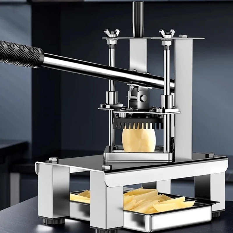 Коммерческая ручная машина для резки овощей, картофелерезка из нержавеющей стали, процессор для жареного картофеля