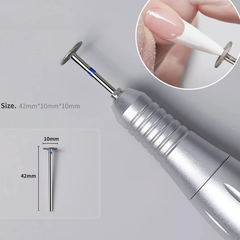 Fijne Diamant Nail Boren Vlam Vorm Russische Molens Cuticula Schoon Braam Elektrische Manicure Boren Nagels Accessoires