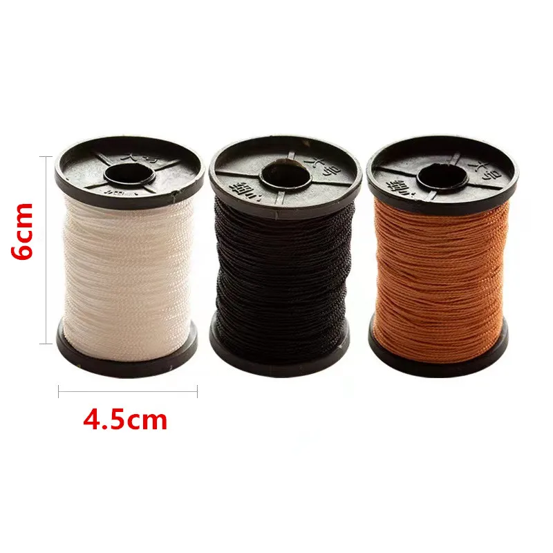 Nylon Waxed Thread Repair Cord for Leather Canvas Tent, Shoes Repair Tool, 0.7mm, 50m, 1Pc