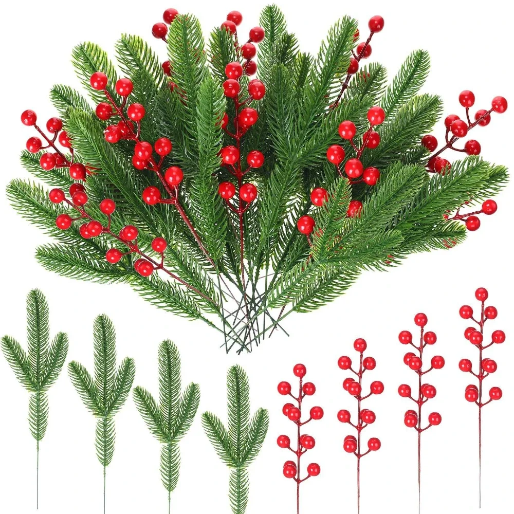 

DIY Artificial Christmas Pine Branch Wreath Decoration Party Wreath Christmas Tree Gift Decoration Christmas Decoration