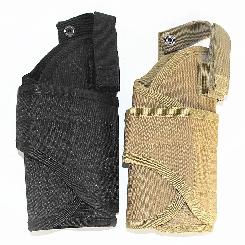 Tactical Molle Unverisal Pistol Gun Holster Glock Colt 1911 Sig Sauer CZ Nylon Frabic Belt Paddle Holster Gun Cover Bag