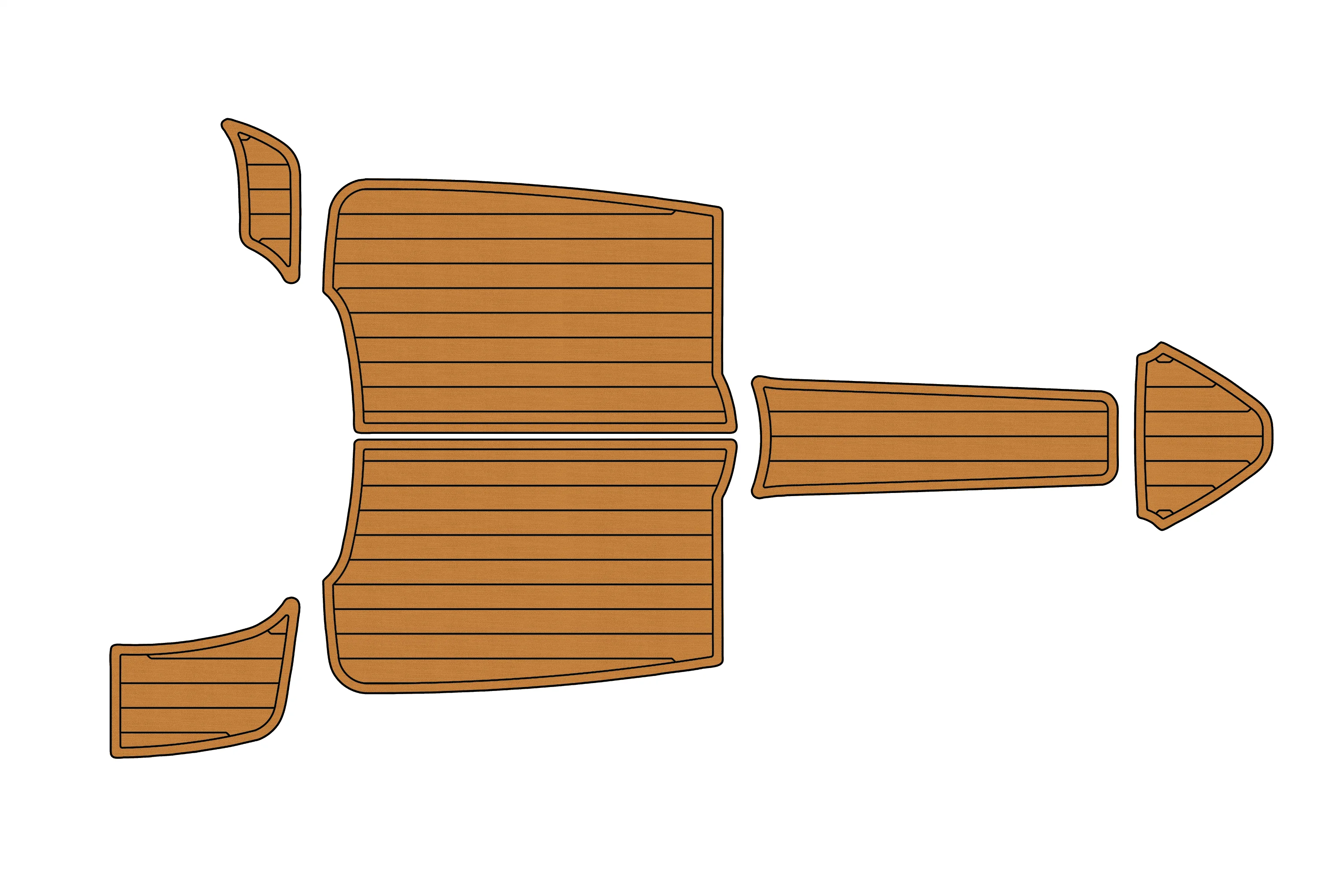 

2006-2009 BELLA 512 EXCEL 1/4 дюйма, 6 мм, пена EVA, нескользящий морской коврик из тикового дерева из ПВХ, ковер с аква-греторстнем, морской пол