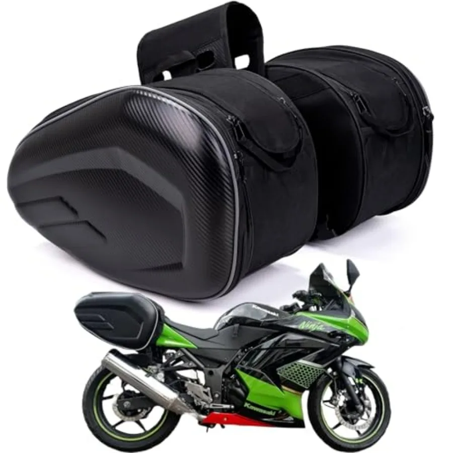 

Расширяемые мотоциклетные кофры 36-58 л, водонепроницаемые универсальные боковые сумки, съемные складные для спортивных и внедорожных мотоциклов