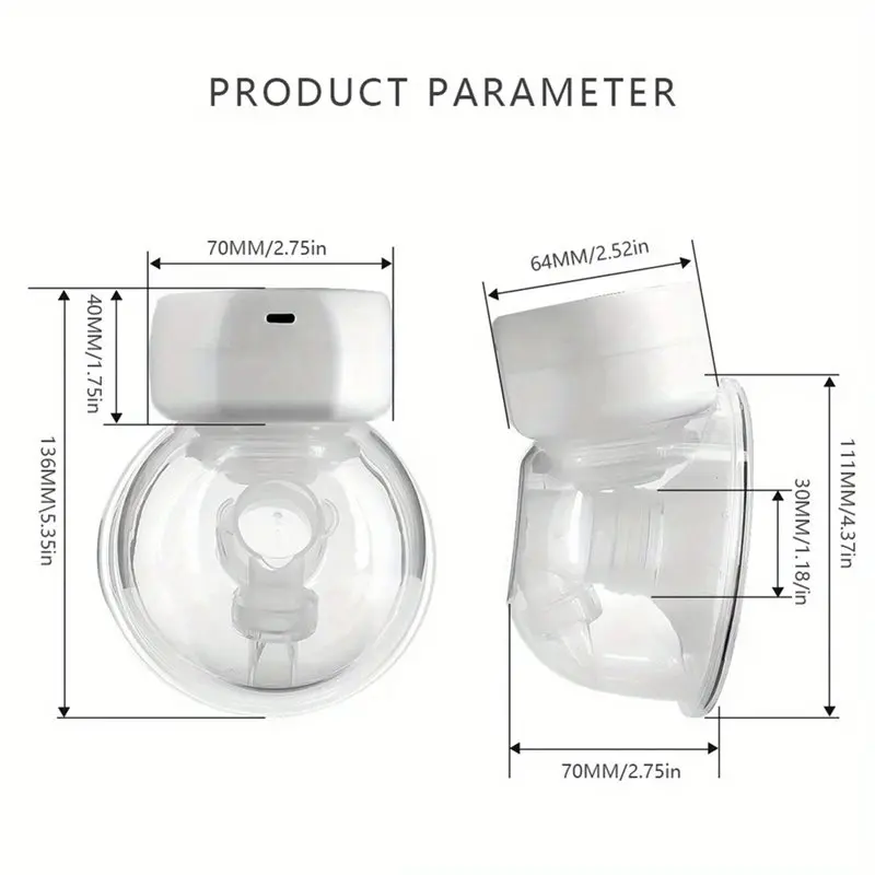 AC23-Wearable Intelligent Sucker For Traveling Accessories Silent High Suction Electric Breast Sucker
