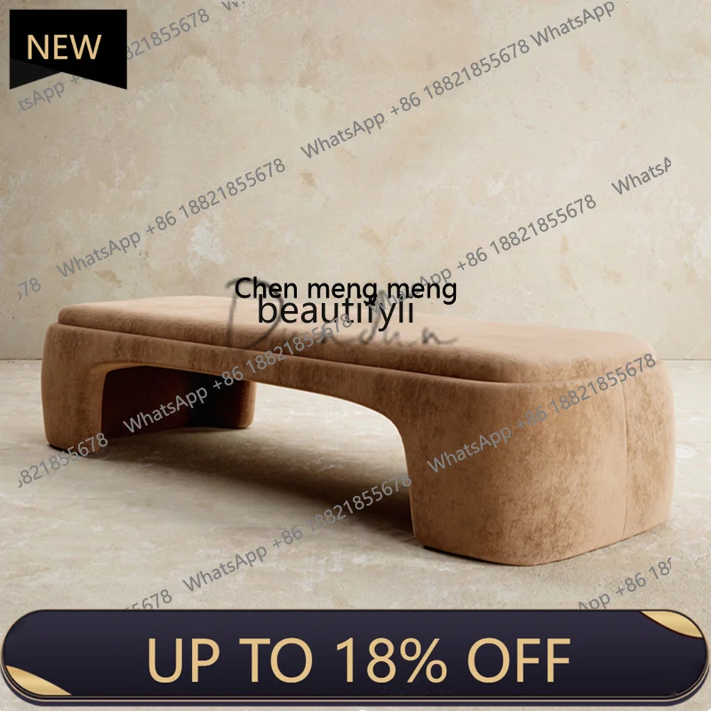 

P178 Light Luxury Entryway Shoe Bench Bedroom Clothing Store Dressing Bench Living Room Sofa Bench