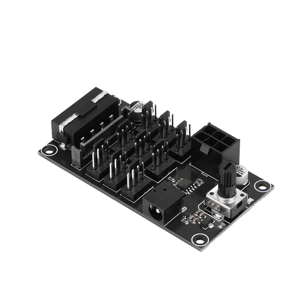 9-way High-power Fan Hub Controller Computer Chassis PWM Violent Fan Speed Controller Noise Reduction SATA Graphics Card