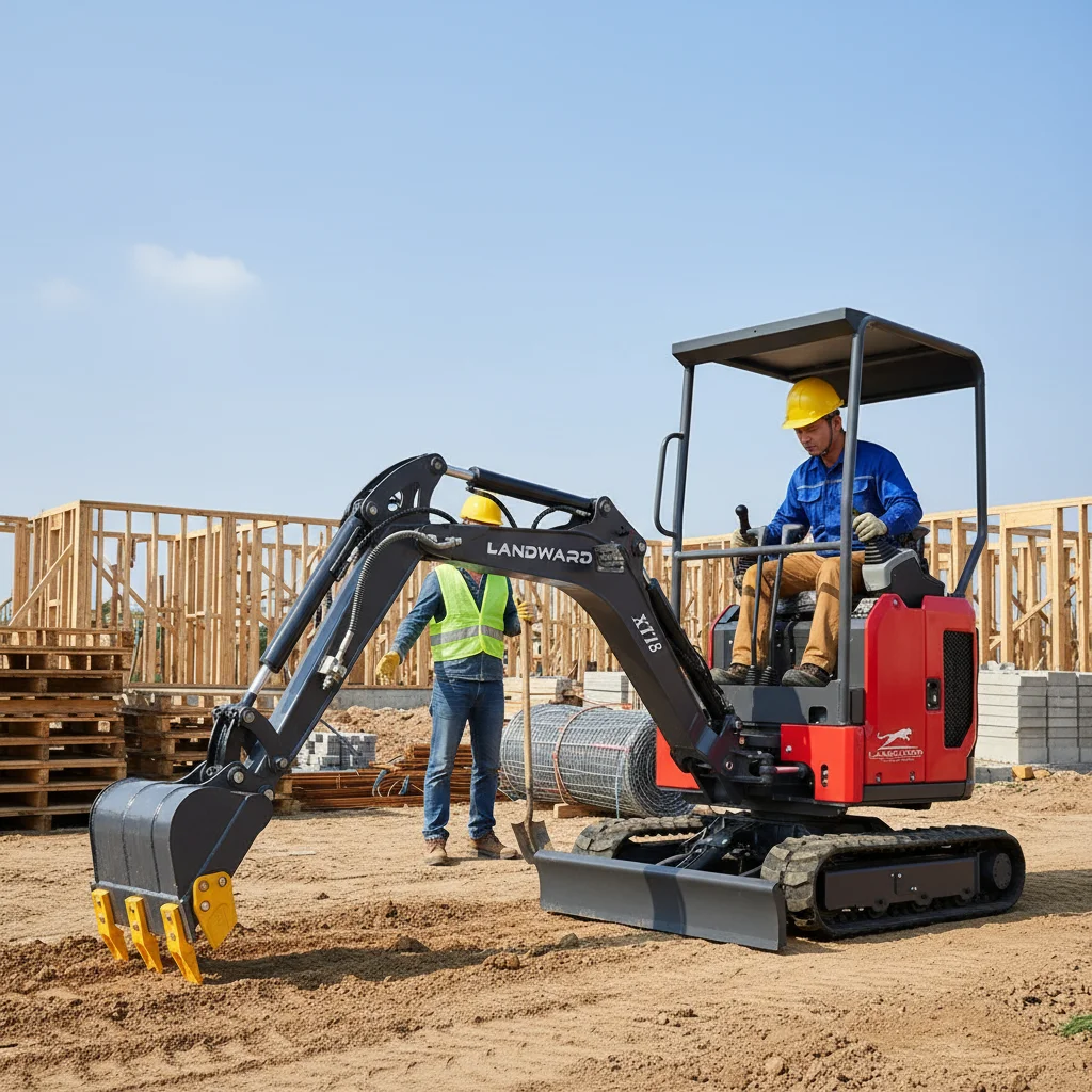 

China Mini Excavator 1.8 Ton Factory Price China Hydraulic Crawler Small Digger Machine Multifunctional Micro Bagger Customized