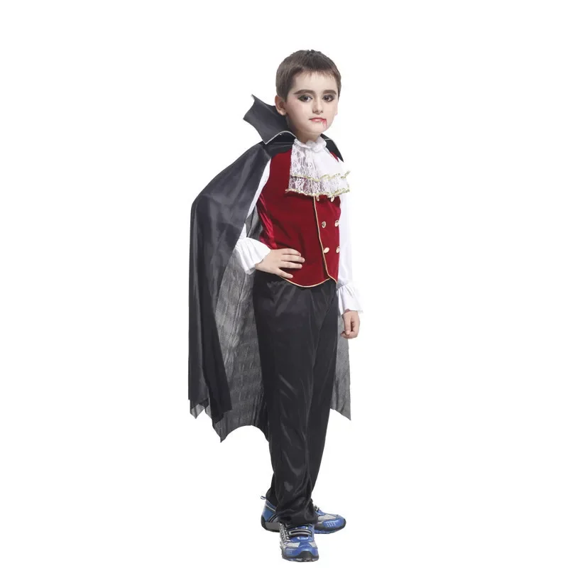 Kinder Gothic Geisterbraut Vampir Kostüm Jungen Mädchen Halloween Tag der Toten Karneval Cosplay Party Outfit – Detail 14