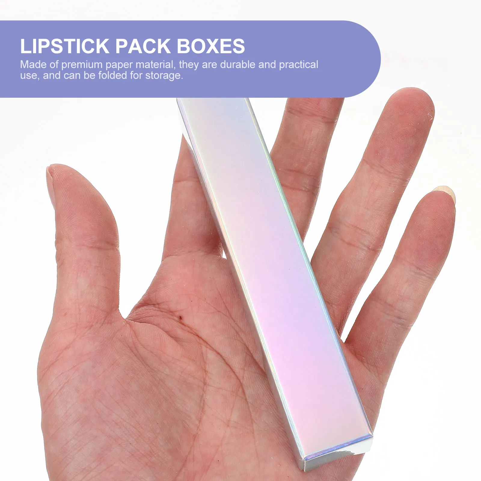 

50Pcs Lipstick Packaging Boxes Paper Material Lip Gloss Lip Cream Gift Packaging