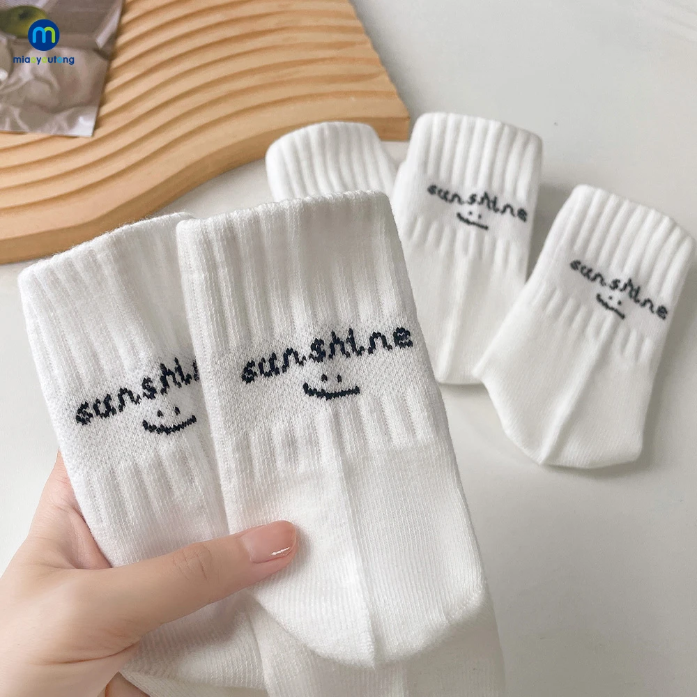 5 Pairs /Lot Baby Soft Breathable Boneless Combed Cotton Socks Boys Girls Casual Kids School Sports Children's Socks Miaoyoutong