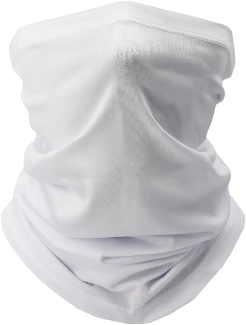

1x Sunscreen Breathable Neck Cover Mask Unisex Cycling Fishing Windproof Dustproof Scarf Headscarf White