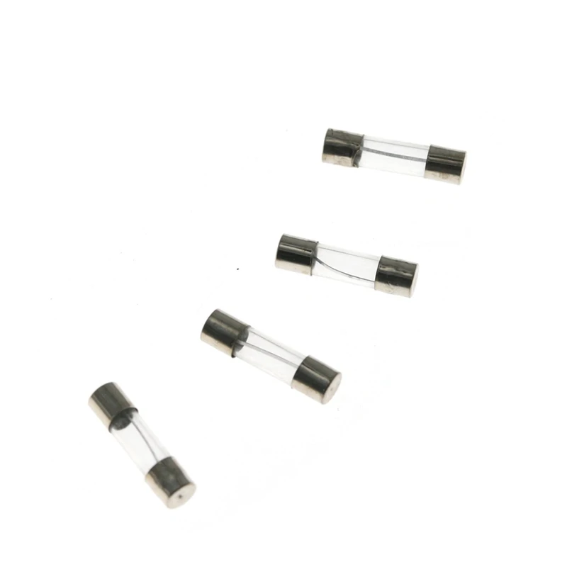 100Pcs Set 5X20mm Quick Blow Glass Tube Fuses Assorted Kits Fast-Blow Glass Fuses 0.2A 0.5A 1A 2A 3A 5A 8A 10A 15A 20A