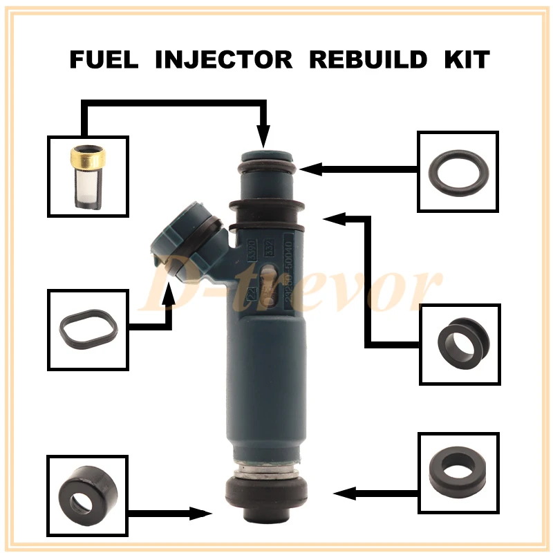 Fuel injector nozzle repair kit for 23250-50040 98-05 Toyota Lexus 4.7L V8 23209-50040