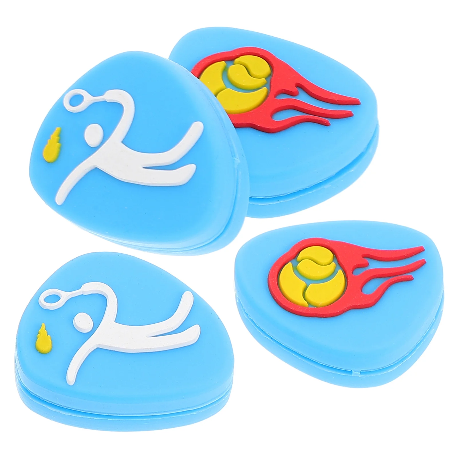 

4 шт., демпфер для маленьких ракеток, шумопоглотитель вибрации для теннисистов, защита суставов, спортивное оборудование