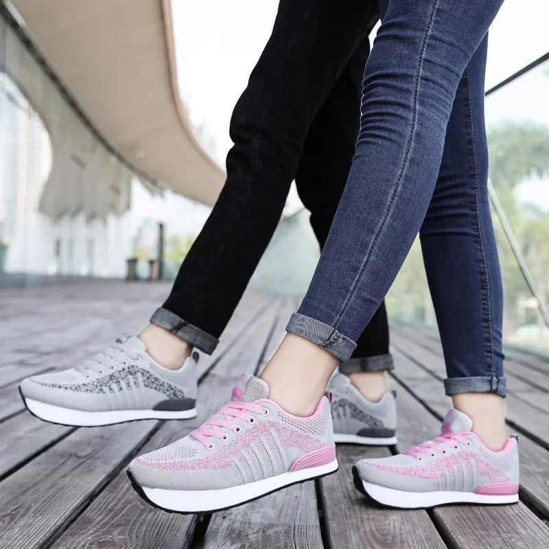 Men Casual Shoes Women Orthopedic Upside Dance Shoes Male Couple Sport Runing Shoe Footwear Dark Striped Sneakers Walking