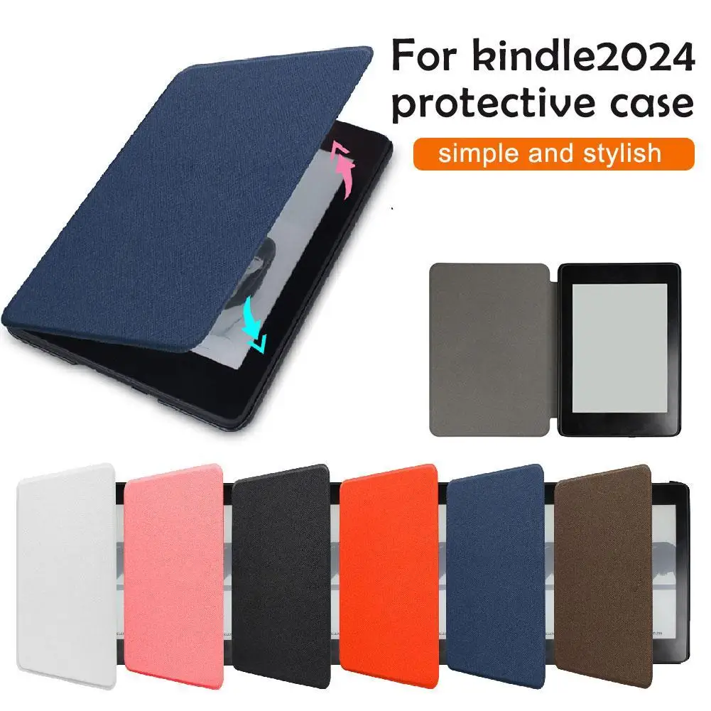Funda para Amazon Kindle Paperwhite 12.a generación 2024 7 "Nueva funda de cuero PU con función de encendido y apagado automático Múltiples colores disponibles