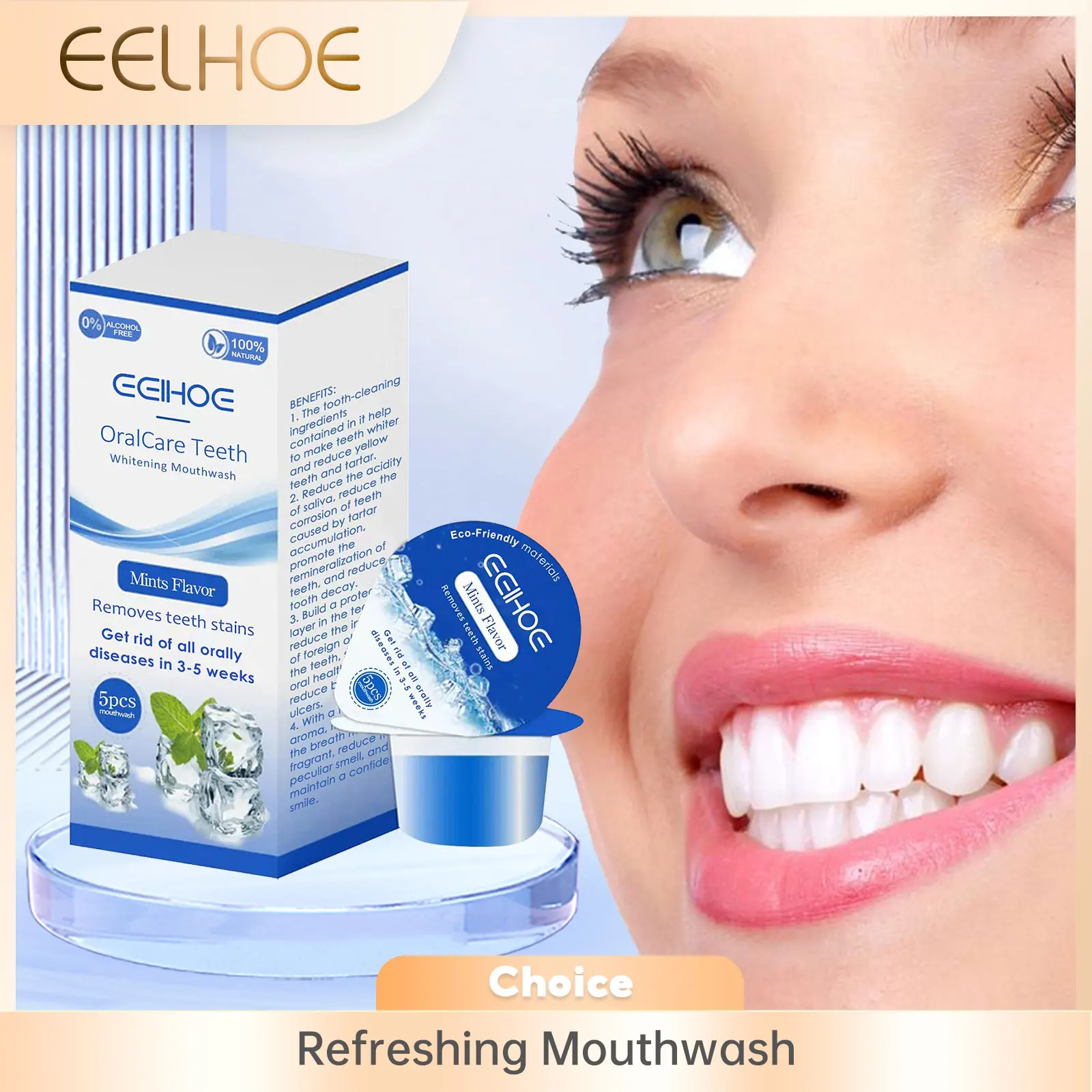 Refreshing Mouthwash Brighten Teeth Fresh Breath Deep Clean Stains Removal Bad Odor Oral Treatment Dental Care Pulling Oil Mouth