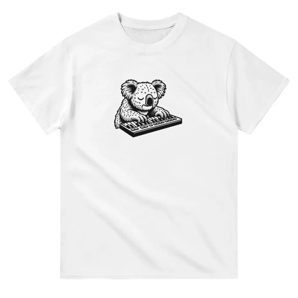 Koala Keyboard Artist T Shirt Animal Lover Funny S For Him Her