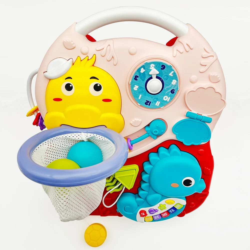 Walking Stroller for Toddler Baby Walker Push Multi-Functional Kids Outdoor Activities Basketball Musical Educational Toys