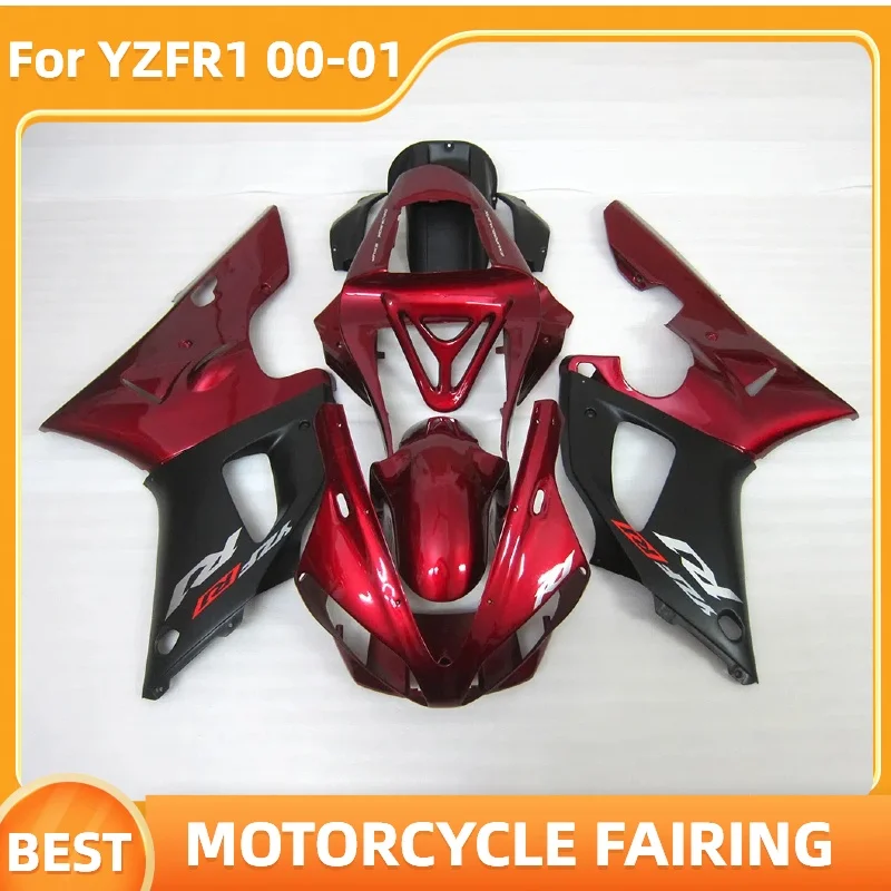 Motorcycle BodyKit For YAMAHA 2000 2001 YZFR1 Injection Fairing Kit YZF-R1 00 01 Road Racing ABS Plasitc Aftermarket Parts Red