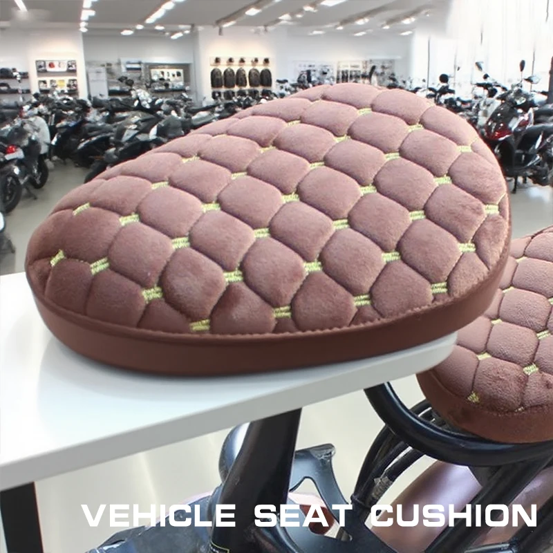 1pc/1set Comfortable Electric Bicycle Seat Cover Battery Car Bicycle Universal Seat Cover Thickening Cover image 4