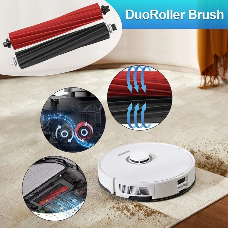 PROMOTION! Main Brush Side Brush Hepa Filter Mop Cloths Main Brush Plastic For Roborock S8 Pro Ultra Robot Vacuum Spare Parts