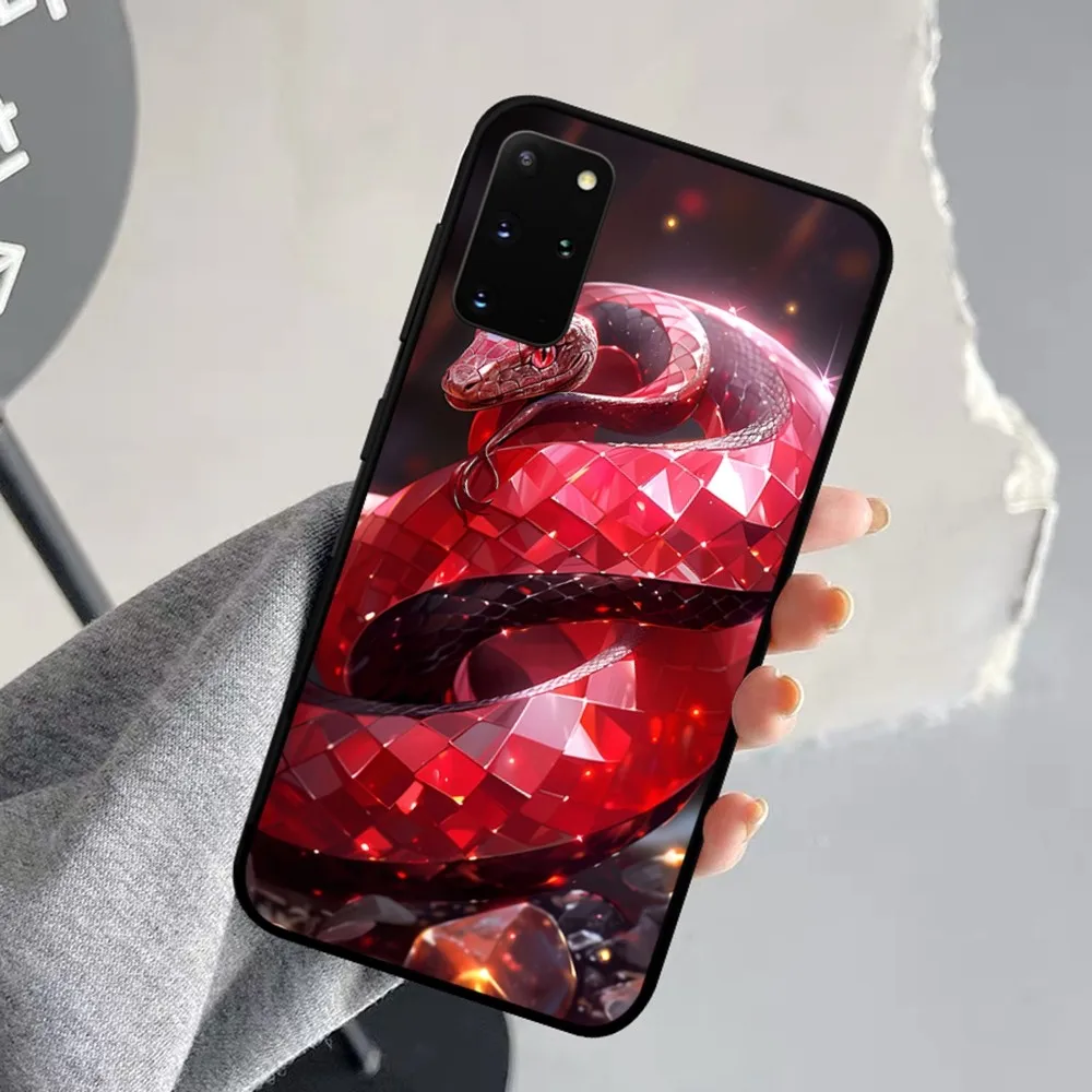 Gemstone Serpents Phone Case For Samsung S 9 10 20 21 22 23 30 23plus lite Ultra FE S10lite Fundas