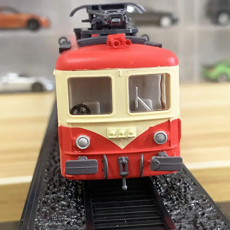 Train Model Electric Locomotive Rail Car Old Tram Simulation Model Collection Toy Model1/87