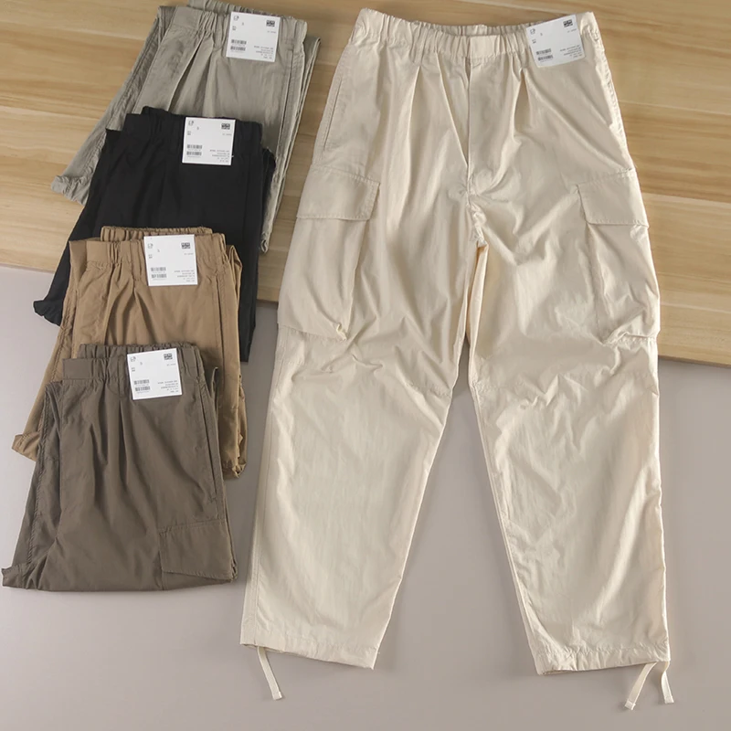 

Men's Faion Wide Leg Work Trousers Spring Summer Straight Cut Casual Long Pants Drop ape Couples Matching Pants