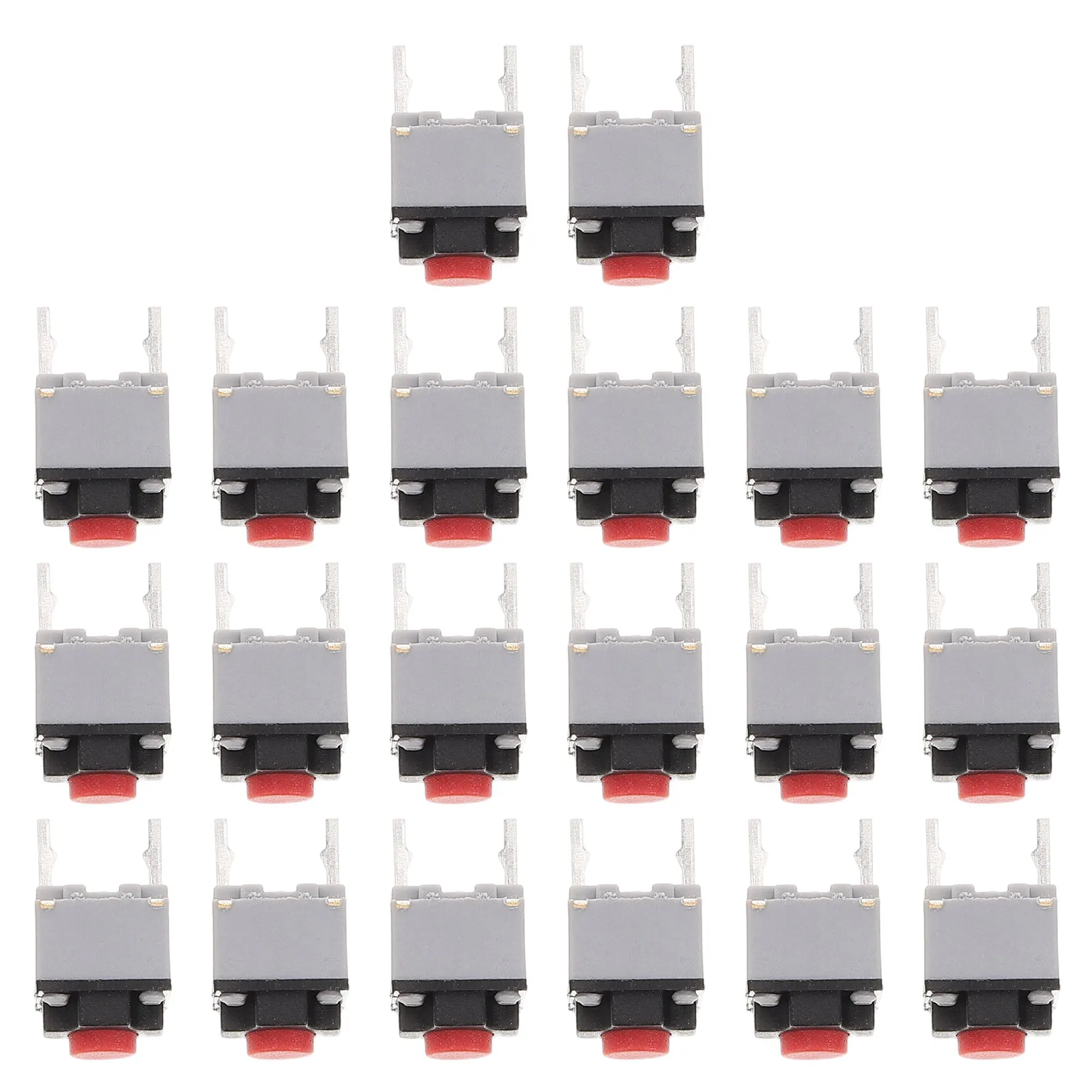 

20pcs Vertical Mouse Compact Micro Push Button Square For Gaming Industrial Office Use Quick Response Easy Installation