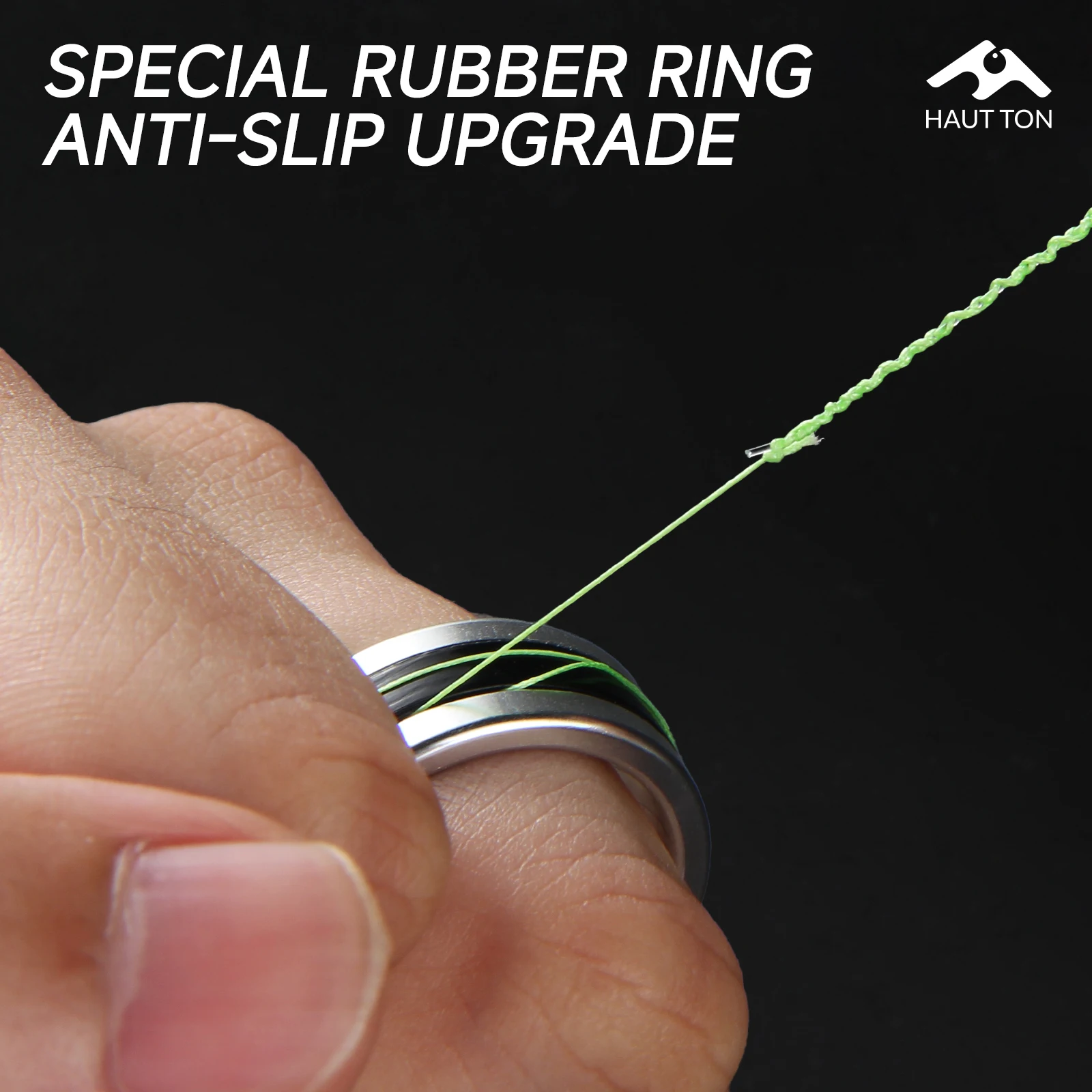 HAUT TON Alloy Fishing Line Pull Ring Can Prevent Snagging And Line Breakage Knot Tying For Hooks Anti-slip Hand Protection Gear