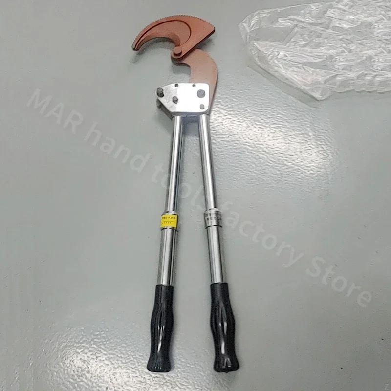 Heavy Duty Manual Ratchet Cable Cutter Gear Type for Steel Strand Copper & Aluminum Wires Models J160, J130, J100, J75, J52