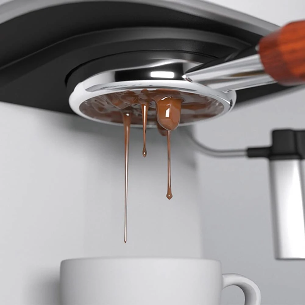 Cesta de filtro de café de 51mm, filtro de 2 tazas y 1 taza portafiltro sin fondo, filtro de café de acero inoxidable de 2 piezas