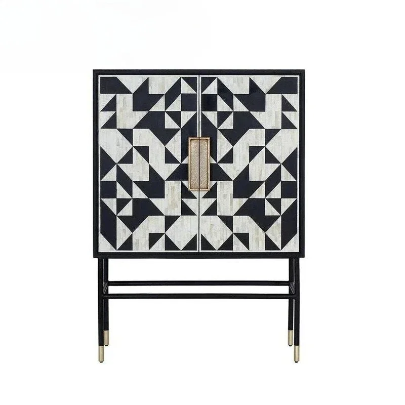 Lobby decorative cabinets, solid wood display cabinets, public area display cabinets