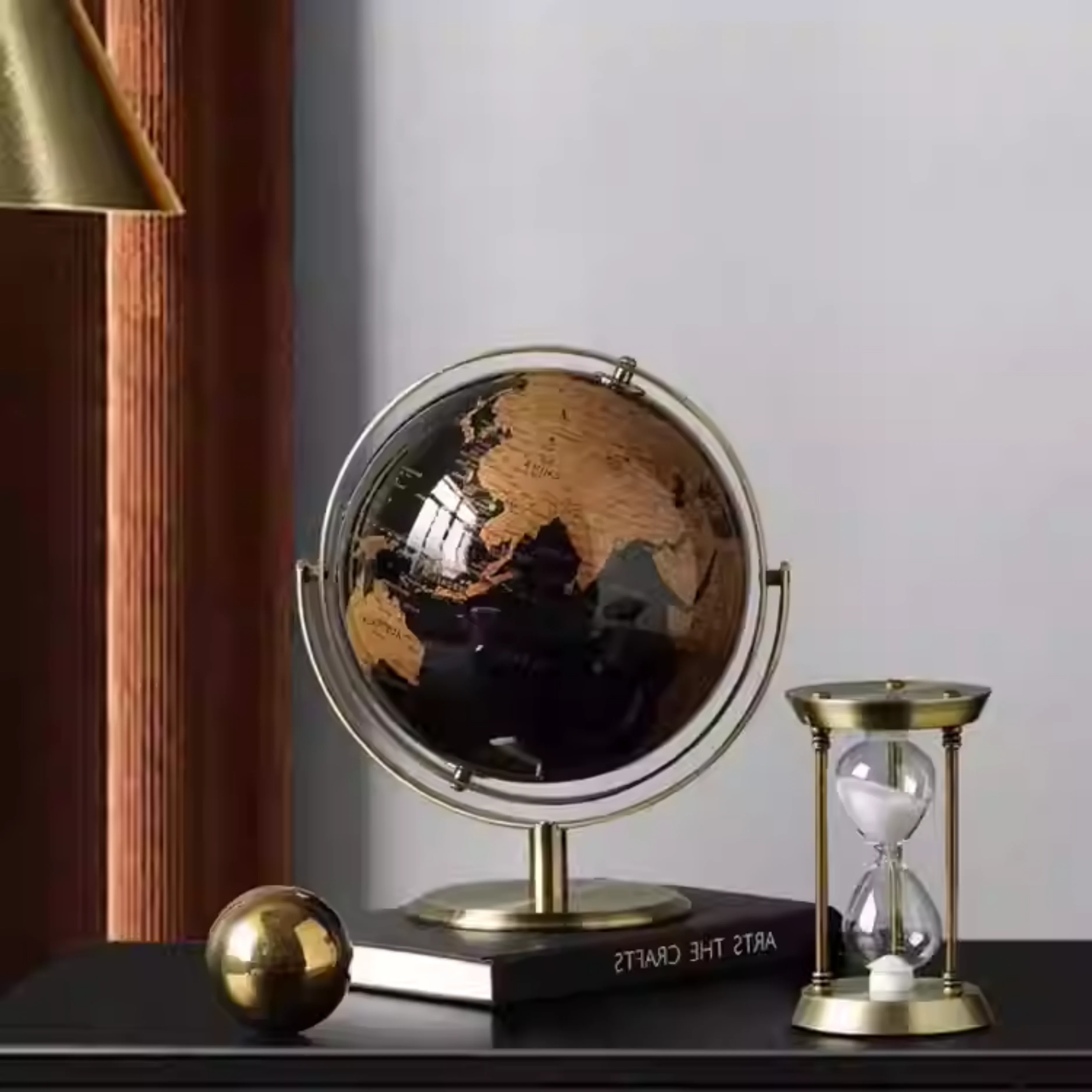 Home Decor Accessories Retro World Globe Modern Learning World Map Globe Kids Study Desk Decor Globe Geography Kids Education