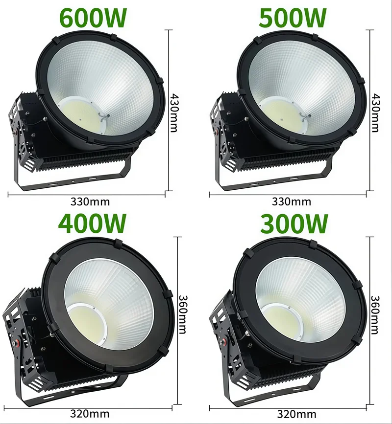 

High Power 300W 400W 600W 1000W LED Floodlight for Construction Site Crane Chandelier Gymnasium Dock Working at Height Lamp 220V
